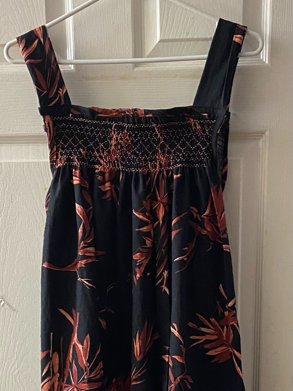 Smocked Linen Dress